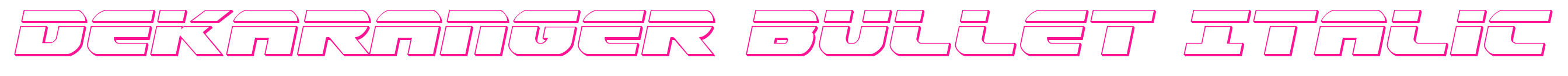 Dekaranger Bullet Italic
