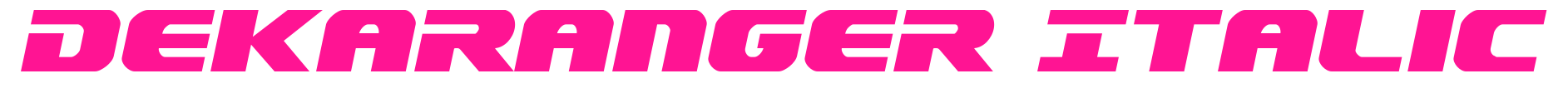 Dekaranger Italic预览图片