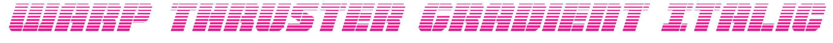 Warp Thruster Gradient Italic预览图片