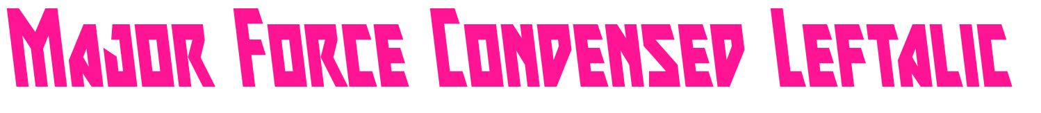 Major Force Condensed Leftalic预览图片