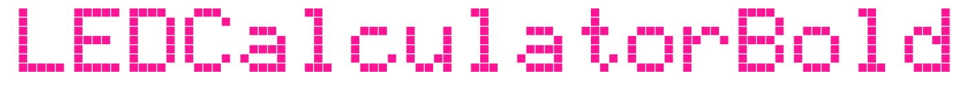 LEDCalculatorBold预览图片