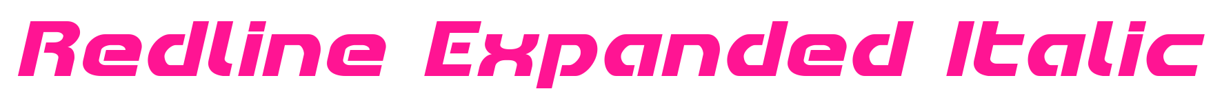 Redline Expanded Italic预览图片