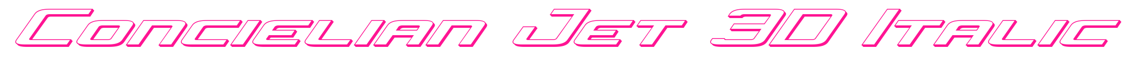 Concielian Jet 3D Italic