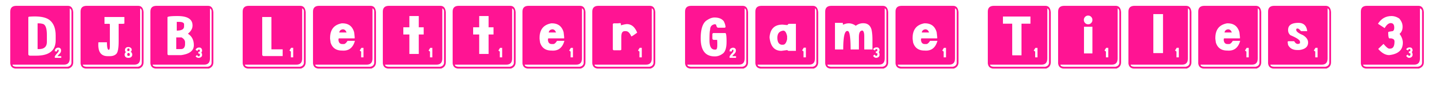 DJB Letter Game Tiles 3