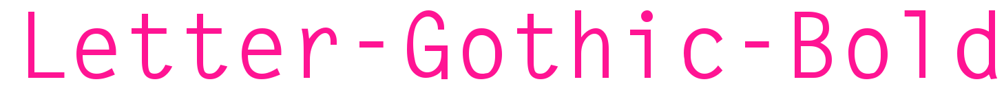 Letter-Gothic-Bold