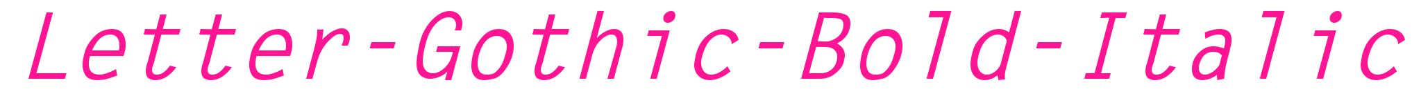 Letter-Gothic-Bold-Italic