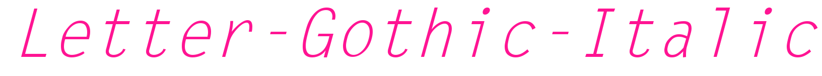 Letter-Gothic-Italic