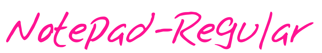Notepad-Regular预览图片