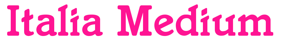 Italia Medium预览图片