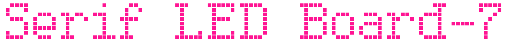 Serif LED Board-7预览图片