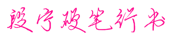 段宁硬笔行书预览图片