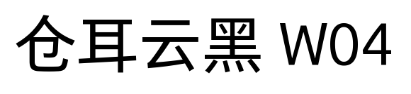 仓耳云黑 W04预览图片