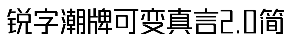 锐字潮牌可变真言2.0简预览图片