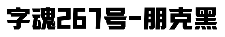 字魂267号-朋克黑预览图片