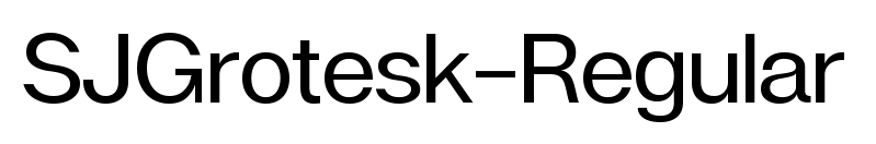 SJGrotesk-Regular预览图片