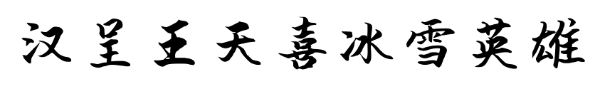 汉呈王天喜冰雪英雄