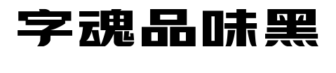 字魂品味黑预览图片