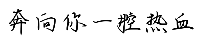 奔向你一腔热血